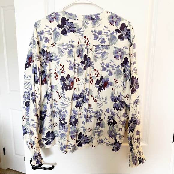 Apiece Apart Floral Casual Preppy Prep Feminine Brunch Romantic Top Blouse Shirt - Picture 6 of 6